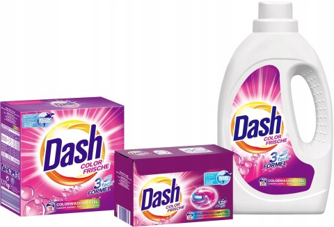 DASH Kapsułki tabletki do prania 60szt Color 3w1