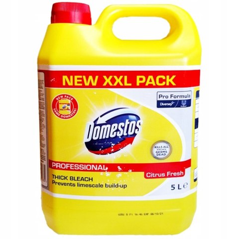 DOMESTOS Zel do WC duży zapas 5L Citrus