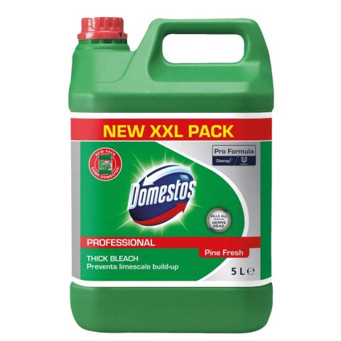 DOMESTOS Zel do WC płyn do i toalet antybakteryjny 5L Pine
