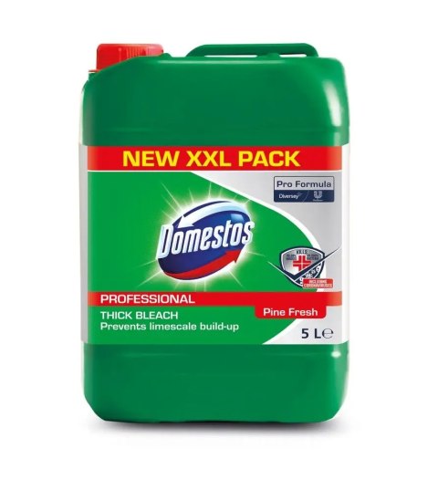 DOMESTOS Zel do WC płyn do i toalet antybakteryjny 5L Pine