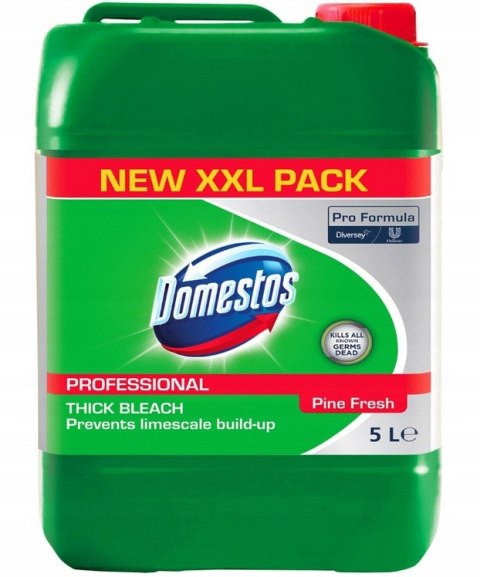 DOMESTOS Zel do WC płyn do i toalet antybakteryjny 5L Pine