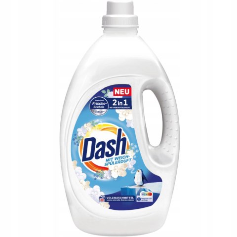 Dash żel do prania białego uniwersalny Vollwaschmittel 3,6L 80 prań DE