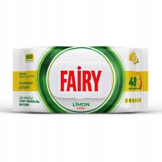 FAIRY Chusteczki nawilzane 100szt Lemon