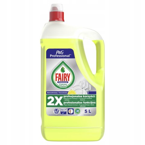 FAIRY Plyn do naczyn duży zapal 5L Lemon cytryna