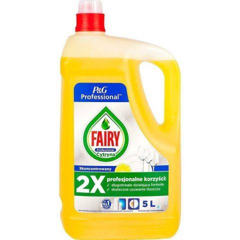 FAIRY Plyn do naczyn duży zapal 5L Lemon cytryna