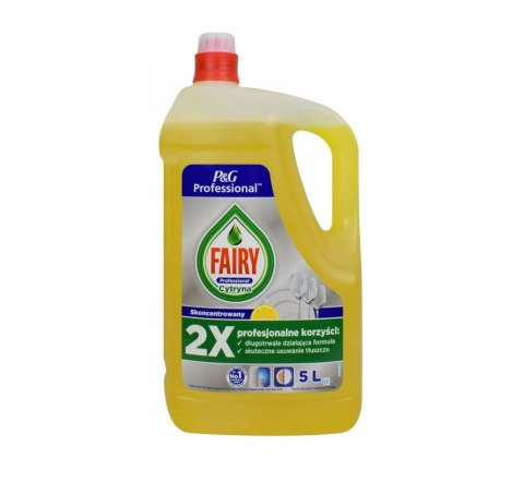 FAIRY Plyn do naczyn duży zapal 5L Lemon cytryna