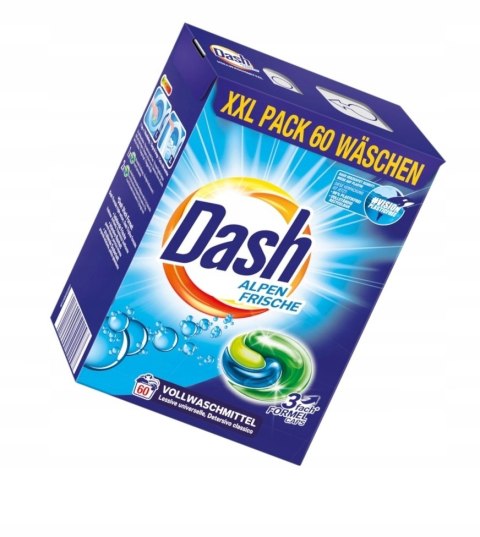 Kapsułki do prania Dash 60 sztuk Alpen Frische 3w1 Uniwersalne