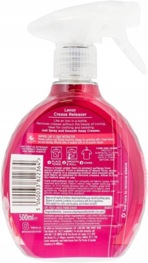 LENOR Spray do prasowania 500ml Ruby Jasmine