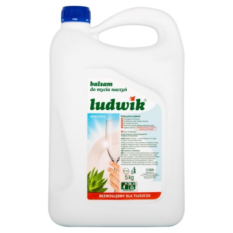 LUDWIK Plyn do naczyn duży zapas 5L Aloes