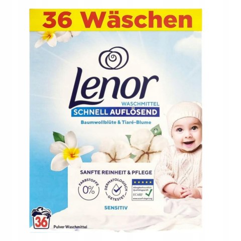 Lenor Sensitiv proszek do prania dla dzieci i alergików 1,98 kg 36 prań