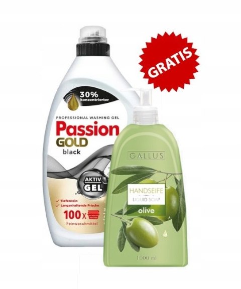 PASSION GOLD Żel do prania 100 prań 4L Black