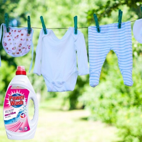 POWER WASH Żel 92 Prań 4L Sensitive uniwersalny