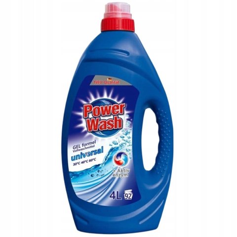 POWER WASH Żel 92 Prań 4L Uniwersalny