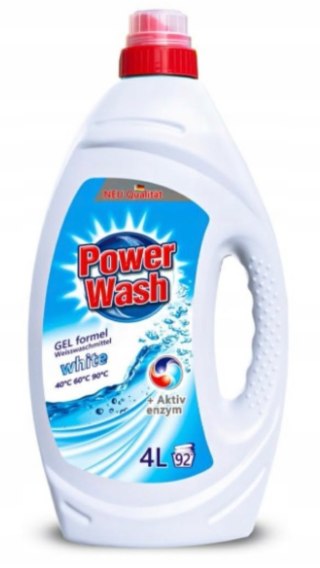 POWER WASH Żel 92 Prań 4L Weiss do białego