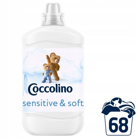 Płyn do płukania tkanin Coccolino Sensitive & Soft 1,7 l