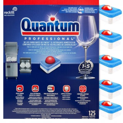 Finish Quantum Powerball 125 Kapsułek All in One Tabletki do Zmywarki DE