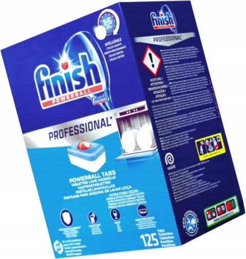 Finish Quantum Powerball 125 Kapsułek All in One Tabletki do Zmywarki DE