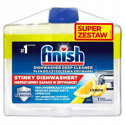 Finish płyn do czyszczenia zmywarki Lemon 250 ml - 2 sztuki