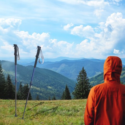 KIJE NORDIC WALKING KIJKI SKŁADANE DO CHODZENIA GÓRY TELESKOPOWE lekkie 2