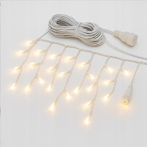 KURTYNA ŚWIETLNA SOPLE LAMPKI CHOINKOWE GIRLANDA 500 LED FLASH BIAŁE IP44