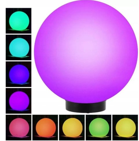 LAMPA SOLARNA KULA RGB OGRODOWA LED 4 SZT WBIJANA KOLOROWA TARAS OGRÓD