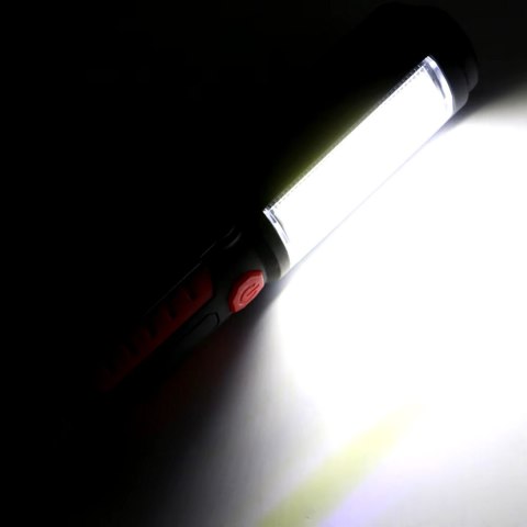 LAMPA WARSZTATOWA LED COB 3w1 MOCNA USB MAGNES HAK LATARKA