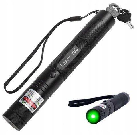 LASER WSKAŹNIK LASEROWY ZIELONY PUNKTOWY MOCNY AKUMLATOR ŁADOWARKA POINTER