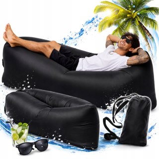 LAZY BAG SOFA NADMUCHIWANA DMUCHANA ROZKŁADANA NA PLAŻE FOTEL MATERAC LEŻAK