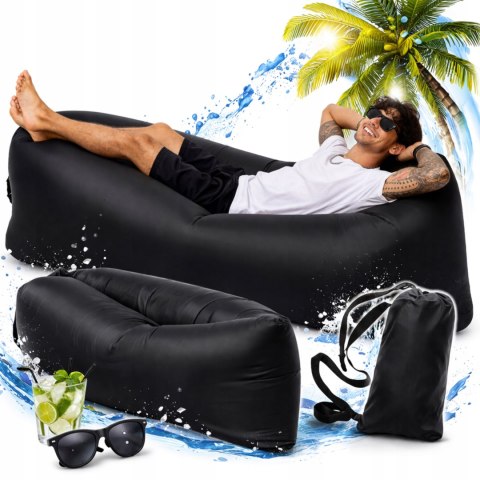 LAZY BAG SOFA NADMUCHIWANA DMUCHANA ROZKŁADANA NA PLAŻE FOTEL MATERAC LEŻAK