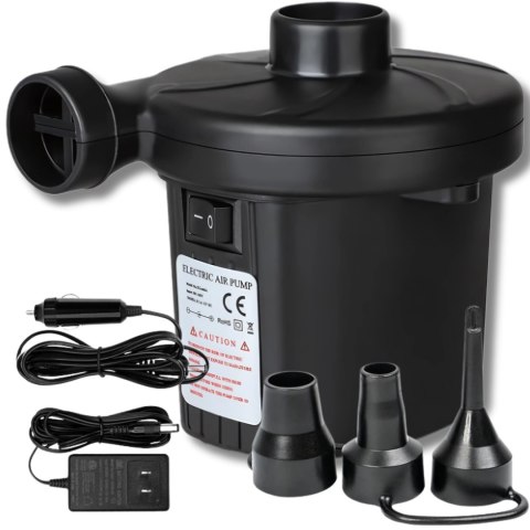 POMPKA ELEKTRYCZNA DO MATERACA BASENU ODSYSACZ POWIETRZA MOCNA 2w1 12V 230V