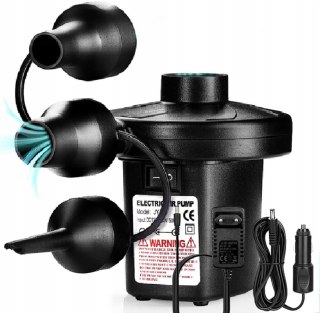 POMPKA ELEKTRYCZNA DO MATERACA BASENU ODSYSACZ POWIETRZA MOCNA 2w1 12V 230V