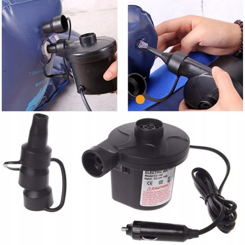 POMPKA ELEKTRYCZNA DO MATERACA BASENU ODSYSACZ POWIETRZA MOCNA 2w1 12V 230V