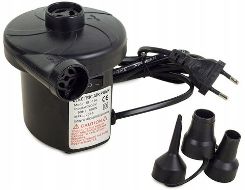 POMPKA ELEKTRYCZNA DO MATERACA BASENU ODSYSACZ POWIETRZA MOCNA 2w1 12V 230V