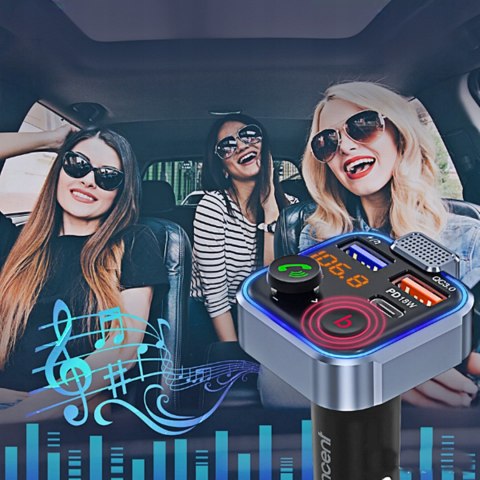 TRANSMITER FM BLUETOOTH MP3 BT AUDIO ŁADOWARKA SAMOCHODOWA 3X USB QC 3.0