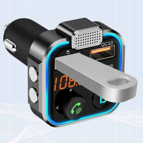 TRANSMITER FM BLUETOOTH MP3 BT AUDIO ŁADOWARKA SAMOCHODOWA 3X USB QC 3.0