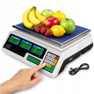 Waga sklepowa 40kg LCD dokładna elektroniczna magazynowa akumulator