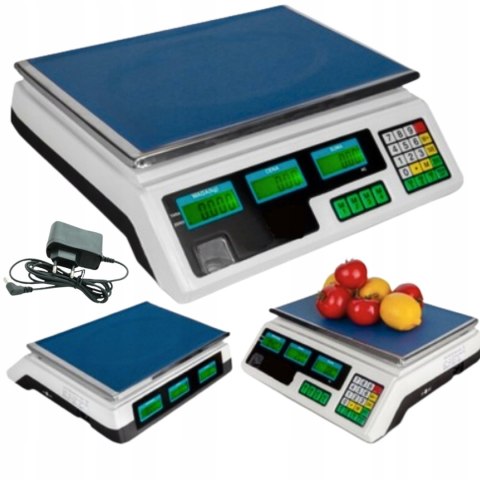 Waga sklepowa 40kg LCD dokładna elektroniczna magazynowa akumulator