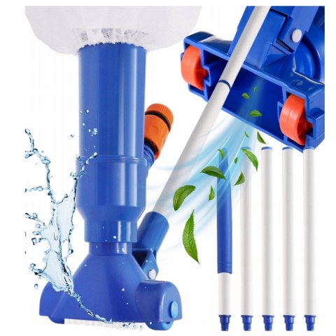 ZESTAW BASENOWY ODKURZACZ CZYSZCZENIA DNA DO BASENU BESTWAY INTEX + KIJ 4W1