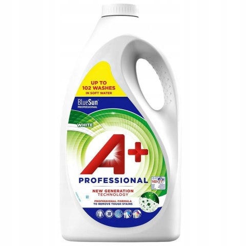 A+ White 77 prań 4,62L hiszpański żel płyn do prania białych tkanin
