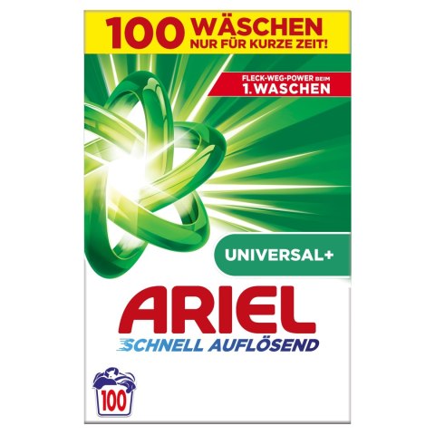 Ariel Universal Proszek do Prania Jasnego Kolor Uniwersalny 6kg 100 prań