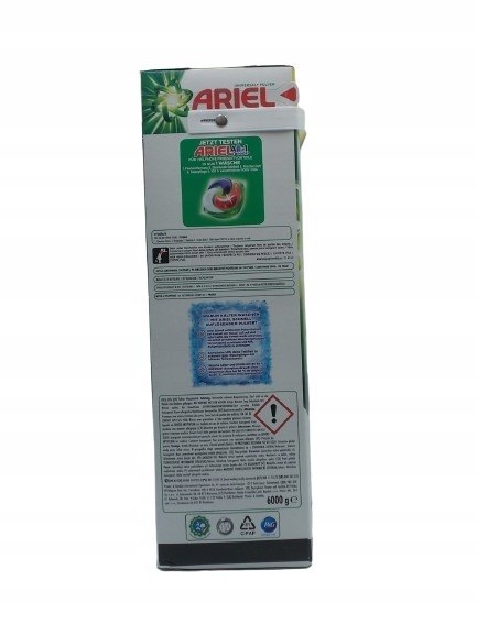 Ariel Universal Proszek do Prania Jasnego Kolor Uniwersalny 6kg 100 prań
