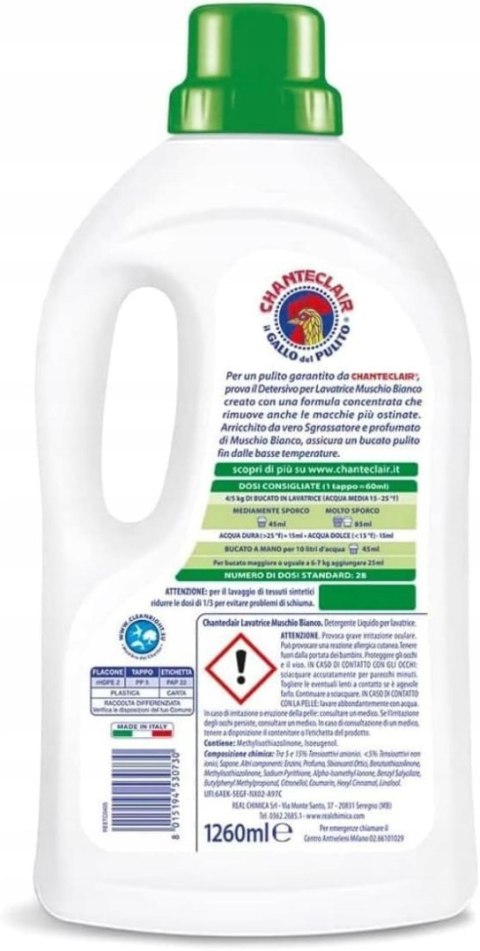 CHANTECLAIR Płyn do prania 1,26L Muschio Bianco