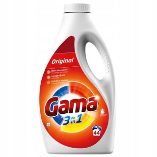 GAMA Żel do Prania Ubrań 44 Prań 1,98L Original 3w1 uniwersalny