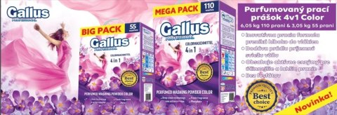 Gallus Professional 4w1 Proszek do Prania Kolor i Biel 6,05 kg 110 Prań