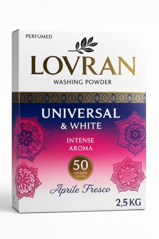 Lovran proszek do prania uniwersalnego i białego Aprile & Fresco 2,5 kg