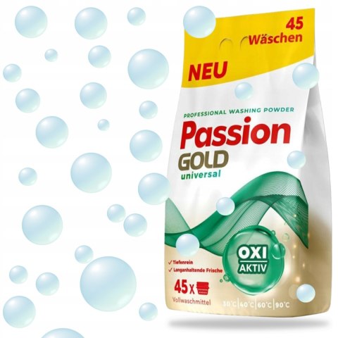 PASSION GOLD Proszek do prania 45 prań 2,7kg Universal