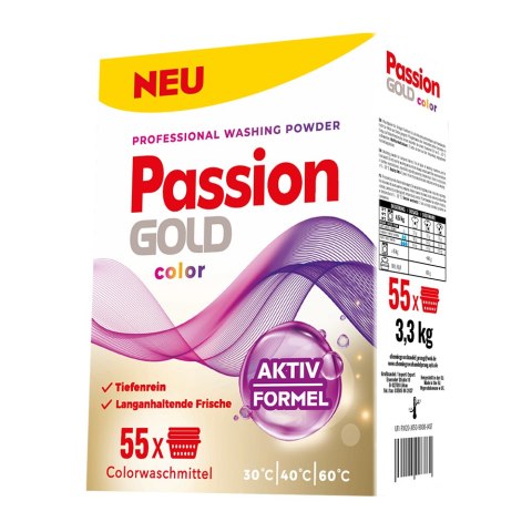 PASSION GOLD Proszek do prania 55 prań 3,3kg Color