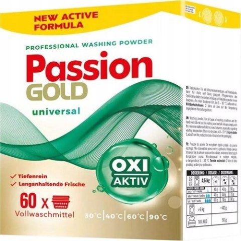 PASSION GOLD Proszek do prania 60 prań 3kg Universal