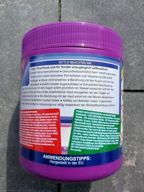POWER WASH Odplamiacz 600g