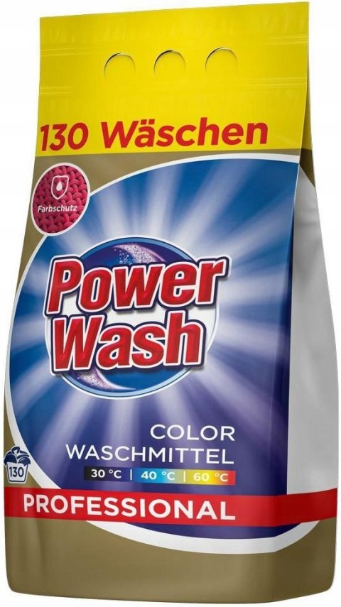 POWER WASH Proszek 130 Prań 7,8kg Color Folia